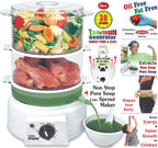 Multi Steam Cooker Polycarbonate Transparent with Non Stop Soup Maker