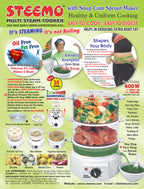 Multi Steam Cooker Polycarbonate Transparent with Non Stop Soup Maker