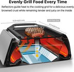 Electric Smokeless Magical Deep Grill 360º Rotational Infrared Indoor & Outdoor Grill