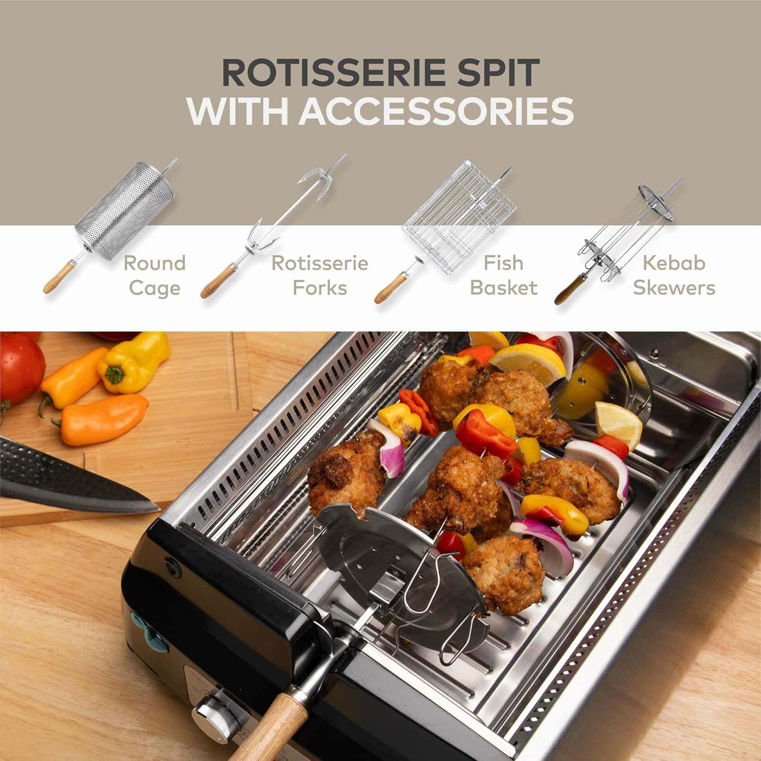 Electric Smokeless Magical Deep Grill 360º Rotational Infrared Indoor & Outdoor Grill
