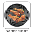Gas O Grill Aluminum BBQs Full Non-Stick Smokeless Indoor Tandoor JUMBO 14 Inches
