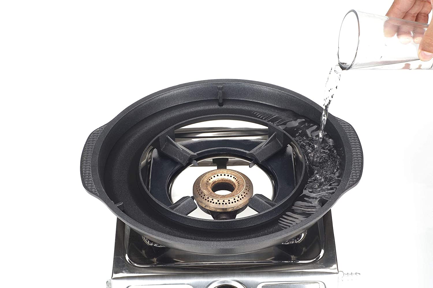 Gas O Grill Full Non-Stick JUMBO WITH GLASS LID 14 Inches Model