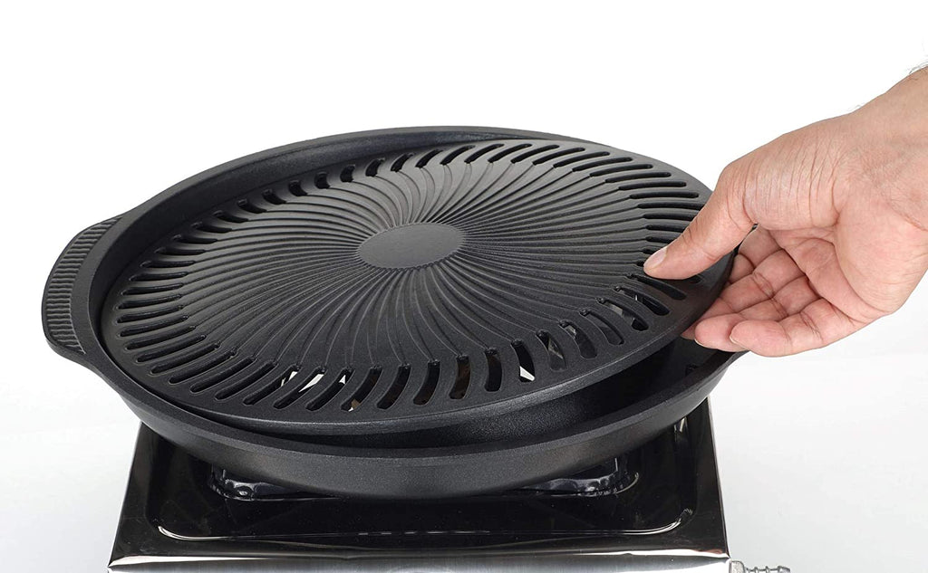 Gas O Grill Full Non-Stick JUMBO WITH GLASS LID 14 Inches Model