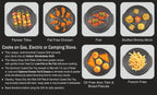 Gas O Grill Aluminum BBQs Full Non-Stick Smokeless Indoor Tandoor JUMBO 14 Inches