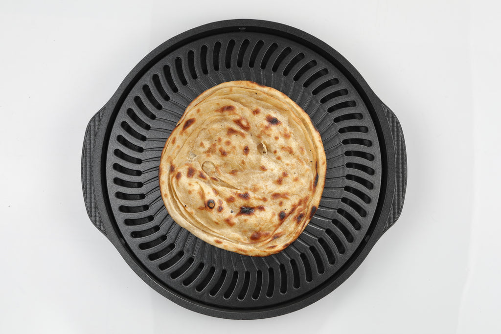 Gas O Grill Aluminum BBQs Full Non-Stick Smokeless Indoor Tandoor JUMBO 14 Inches