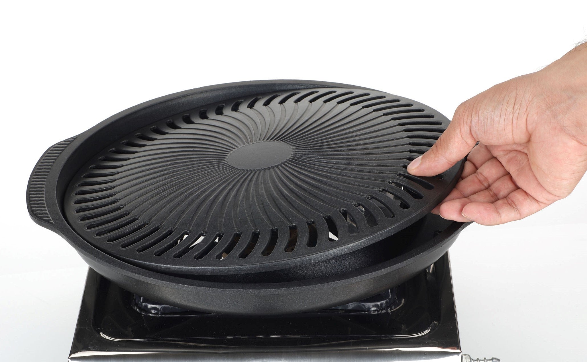Gas O Grill Aluminum BBQs Full Non-Stick Smokeless Indoor Tandoor JUMBO 14 Inches