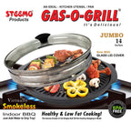 Gas O Grill Full Non-Stick JUMBO WITH GLASS LID 14 Inches Model